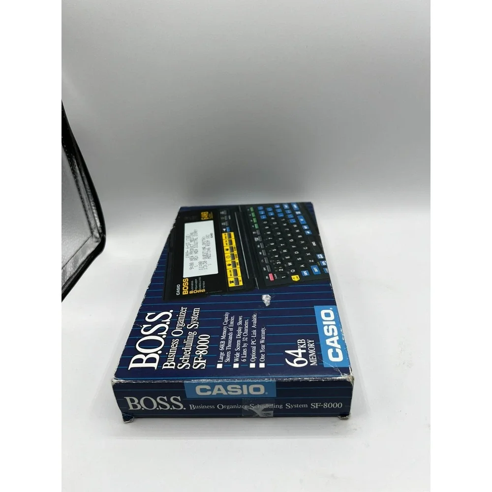 Casio Japan SF-8000 BOSS Business Organizer System 64KB Memory Manual Box